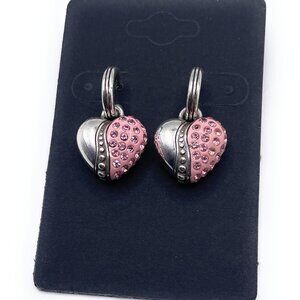 Brighton Heart Breast Cancer Earrings - 1700
